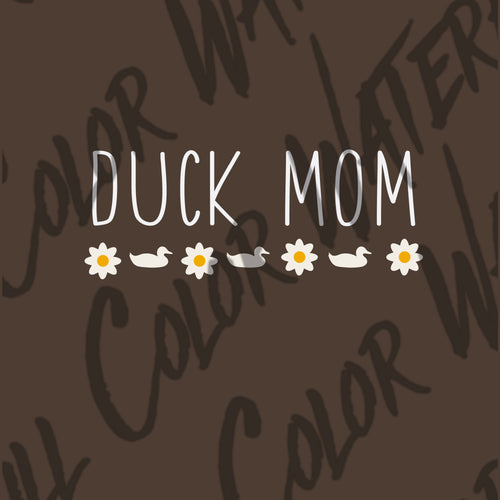 Duck Mom Digital File PNG – High-Resolution Waterfowl Clipart for Crafts & Design