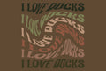 I love ducks Retro Design