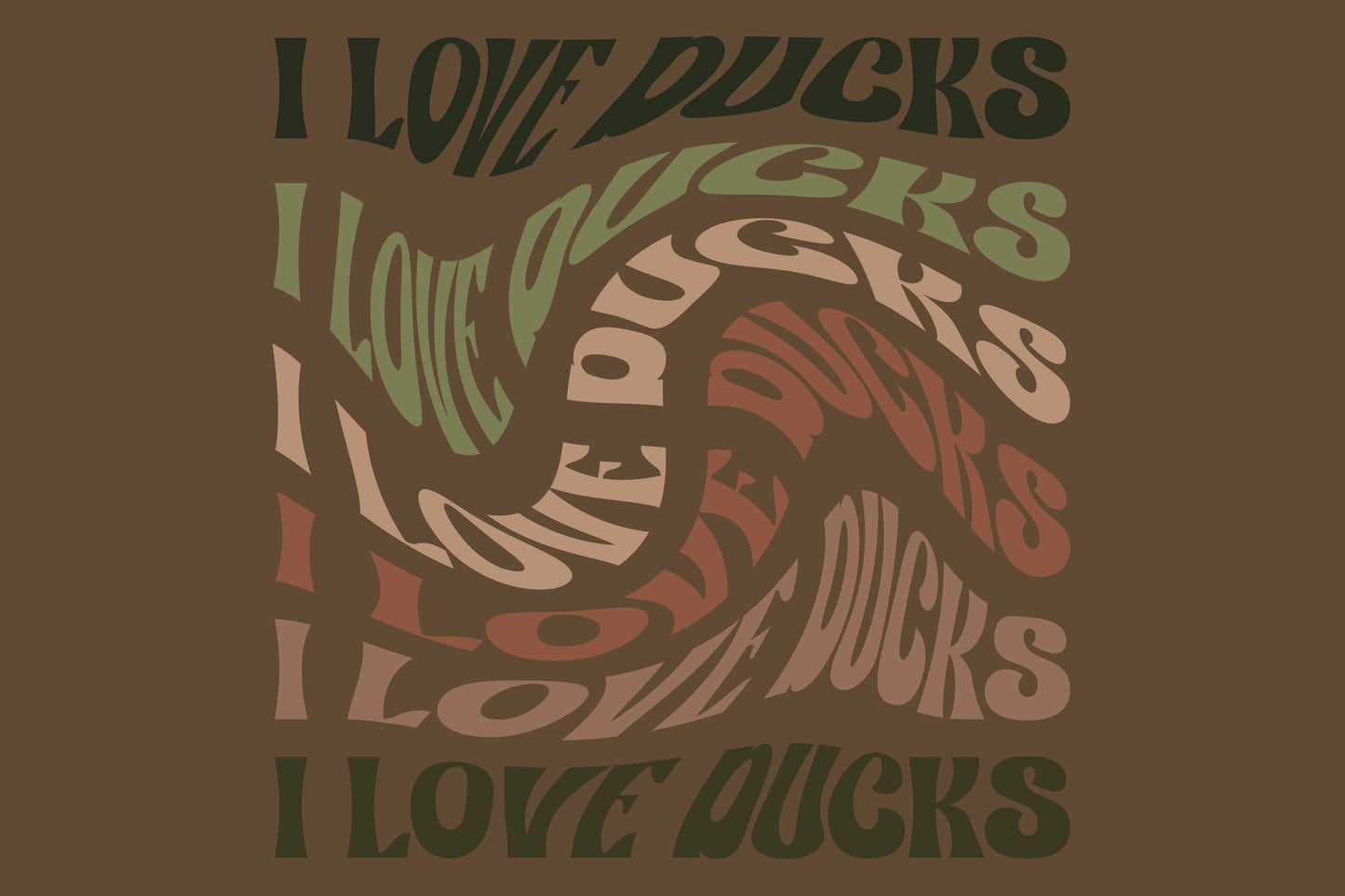 I love ducks Retro Design