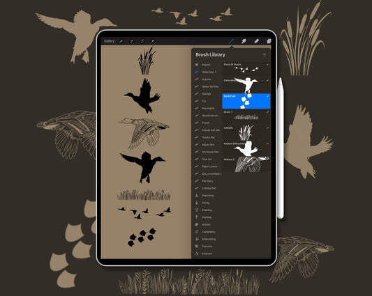Procreate Stamps - Waterfowl 1