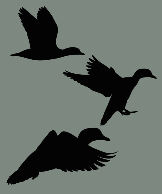 Wood Duck Silhouettes - Pack of 3