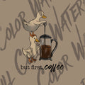 But first, coffee digital art