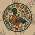 Folk Duck Art PNG