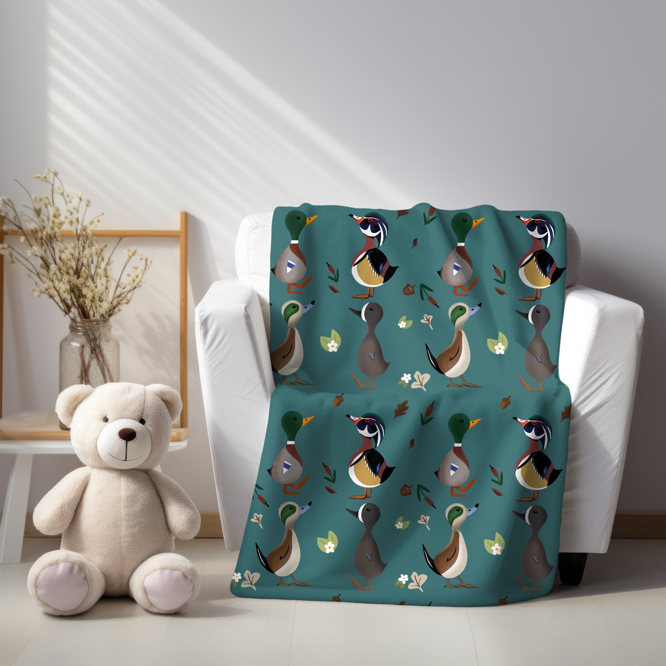 Playful Duck Quilted Blanket NCU0DV414 main image 1