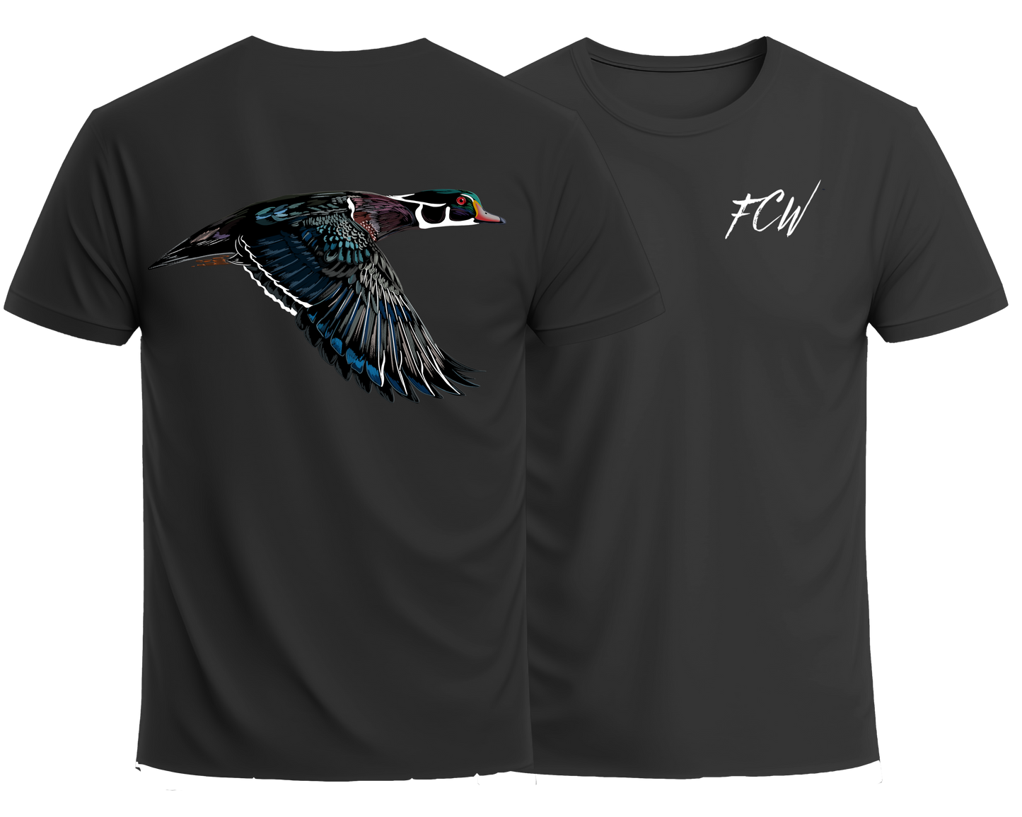 FCW Brush Stroke Wood Duck Tee