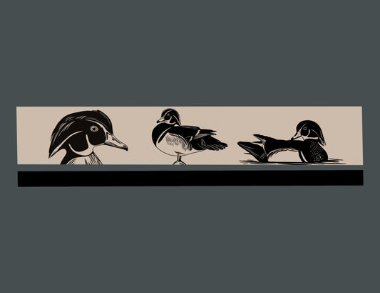 Wood Ducks Digital PNG File