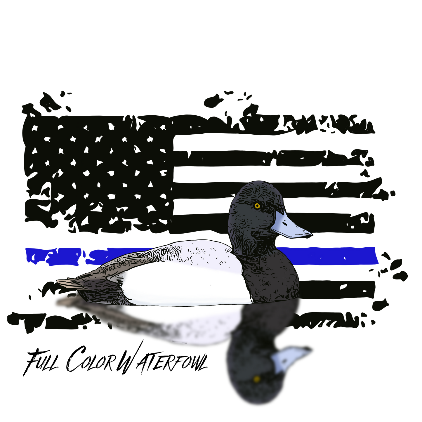 Thin Blue Line Bluebill Sticker